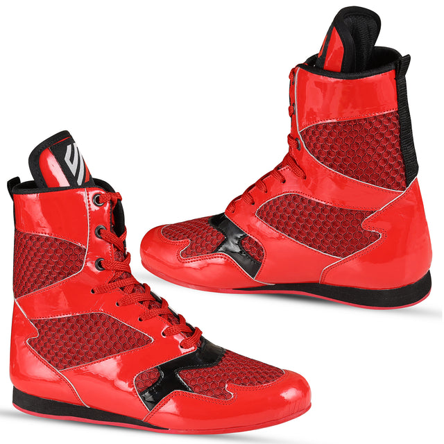 Boxing Shoes Red Blue For Professionals And Beginners (SI-1123)