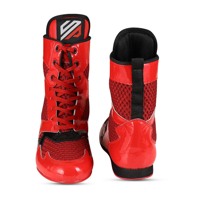 Boxing Shoes Red Blue For Professionals And Beginners (SI-1123)