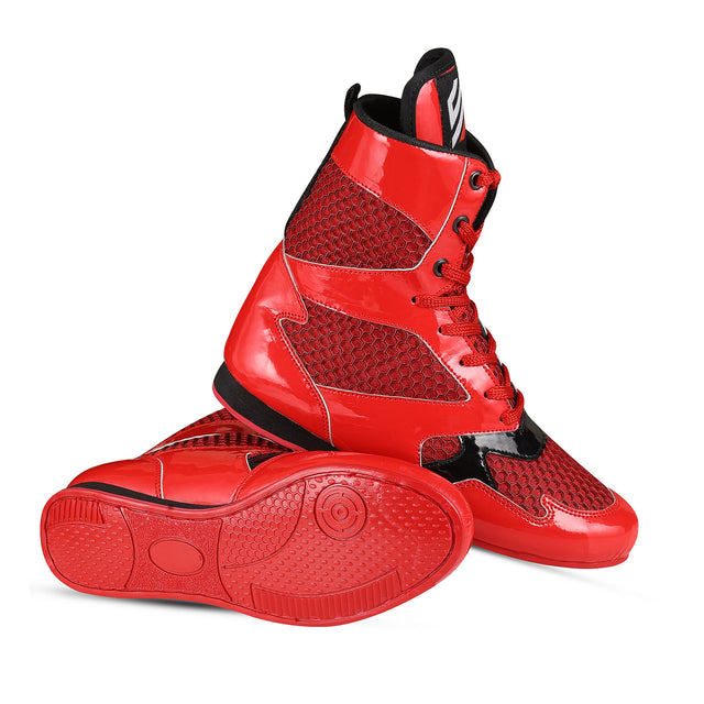 Boxing Shoes Red Blue For Professionals And Beginners (SI-1123)