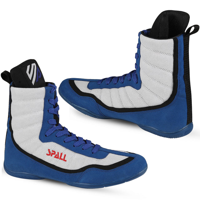 Boxing Shoes Red/White Blue/White For Professionals And Beginners (SI-1124)