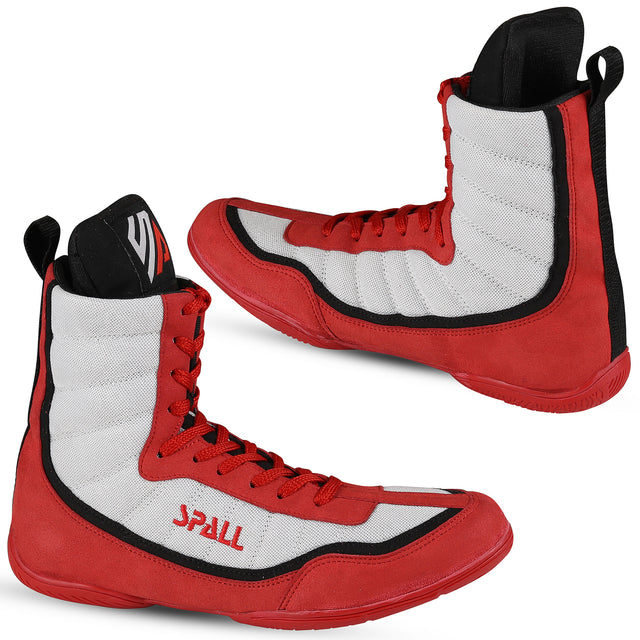 Boxing Shoes Red/White Blue/White For Professionals And Beginners (SI-1124)