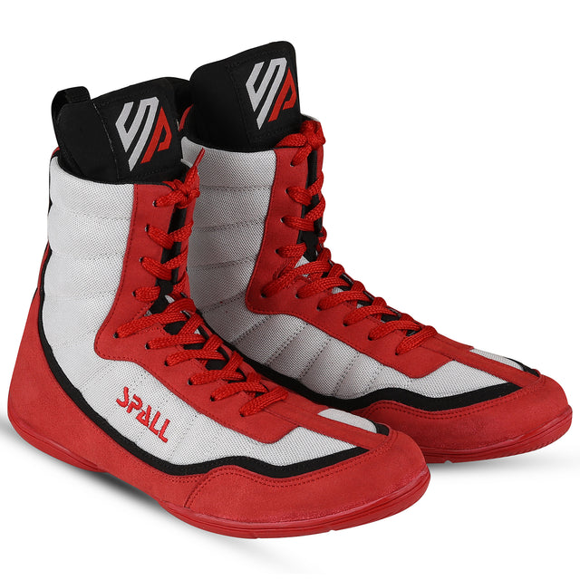 Boxing Shoes Red/White Blue/White For Professionals And Beginners (SI-1124)