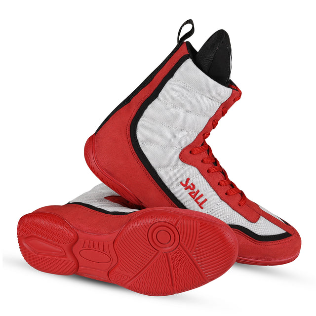 Boxing Shoes Red/White Blue/White For Professionals And Beginners (SI-1124)