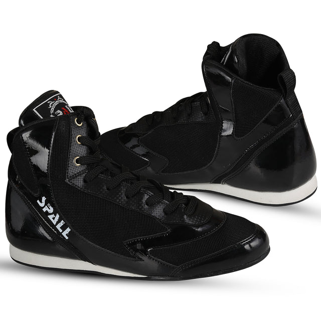 Boxing Shoes Shone Black For Professionals And Beginners (SI-1127)