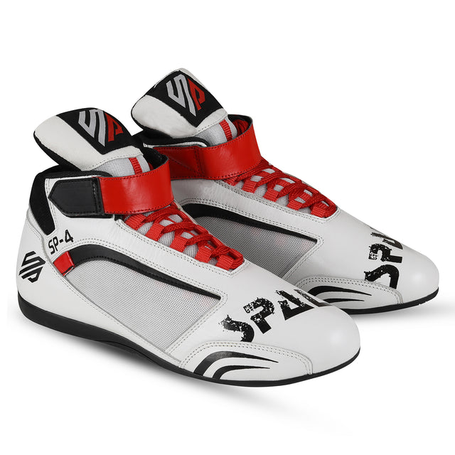 Boxing Shoes White Red Black For Professionals And Beginners (SI-1129)