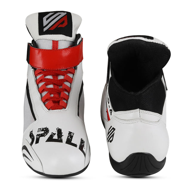 Boxing Shoes White Red Black For Professionals And Beginners (SI-1129)