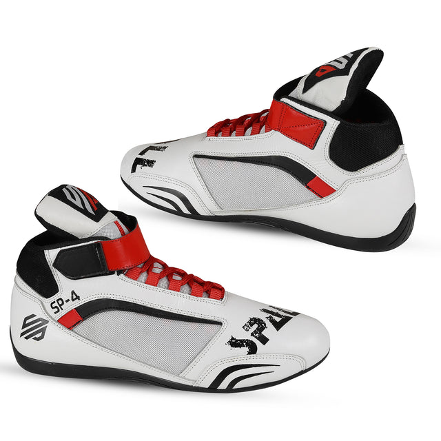 Boxing Shoes White Red Black For Professionals And Beginners (SI-1129)