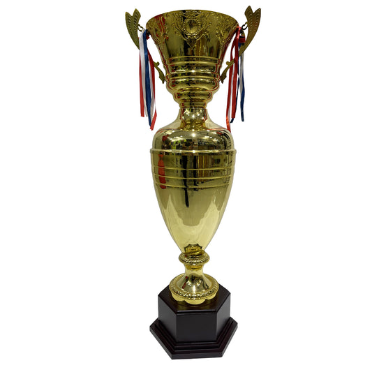 Trophy Cup With Black Base Size 80 cm Color Gold For School Ceremony Appreciation Gift Sports Tournaments Competitions Sport Awards