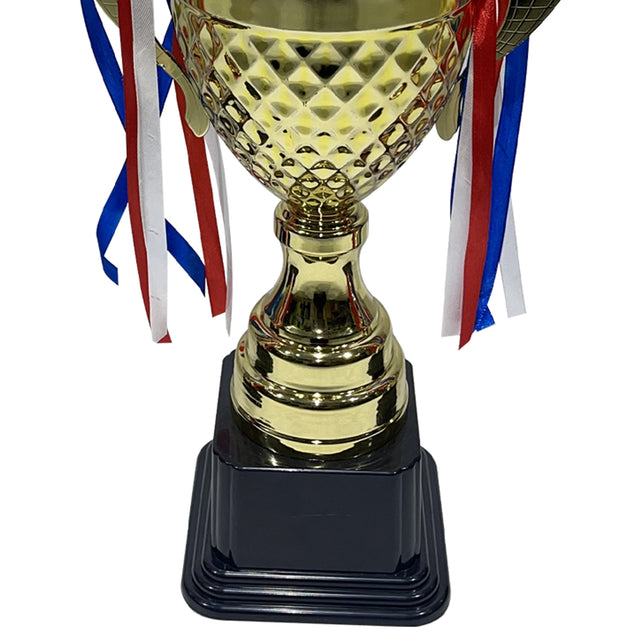 Trophies Set Color Gold Base Black Size 50 cm 45 cm 39 cm For Competitions Honor Game Sports Match School Award Game Prize Party prize Sport tournaments