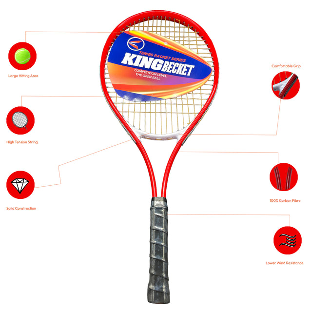 Tennis Rackets Super Value Set with Pre Strung Comfortable Handle 27'' Tennis Racquet for Beginner And Professionals