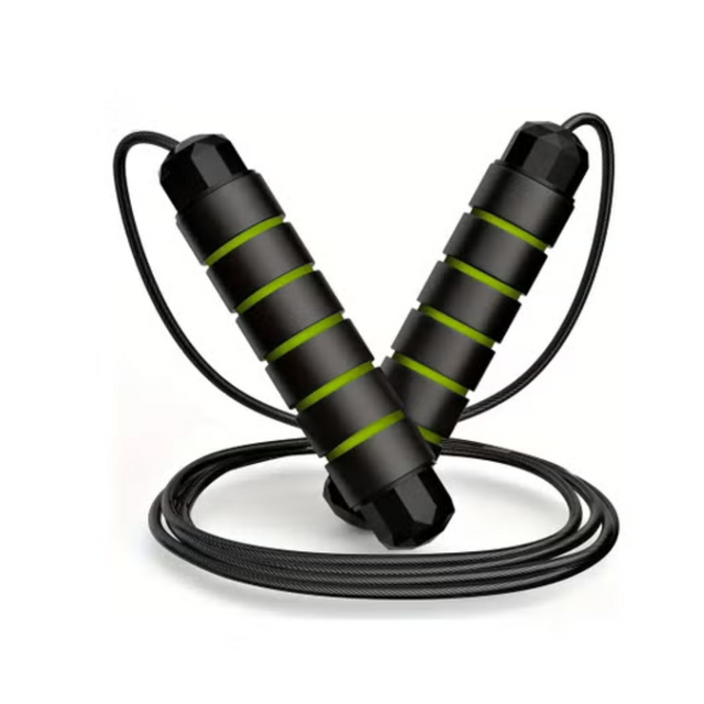 Adjustable Speed Heavy Weighted Steel Wire Exercise Skipping Jump Rope|Heavy Skipping Rope PVC Weighted Speed Exercise Jump Rope Breathing Handle 360 Degree rotation