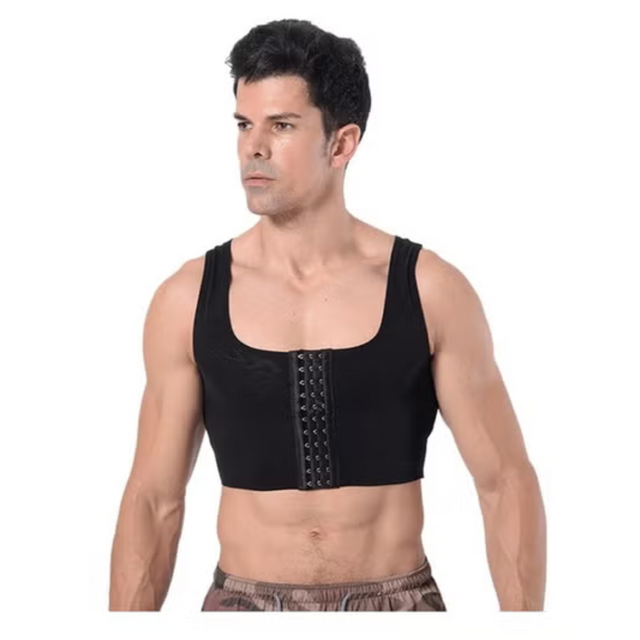 Mens Slim Control Shaper Compression Tank Top Body Posture Corrector Corset Sleeveless Top Abdomen Control Underwear