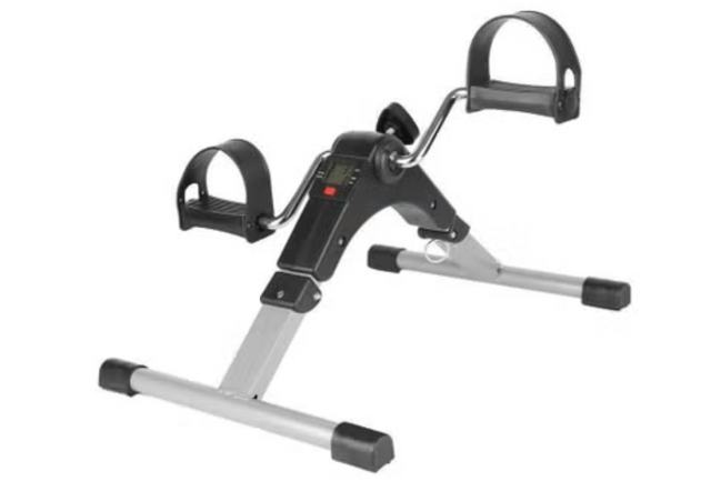 Foldable LCD Monitor Resistance Mini Exercise Bike Pedals Peddler Exrciser For Arms And Legs For Office Or Home