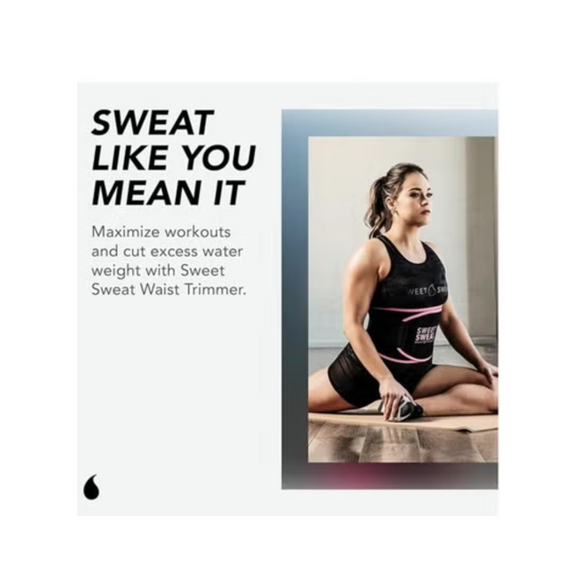 Sweat Waist Trimmer For Women And Men - Sweat Band Waist Trainer For High-Intensity Training & Workouts