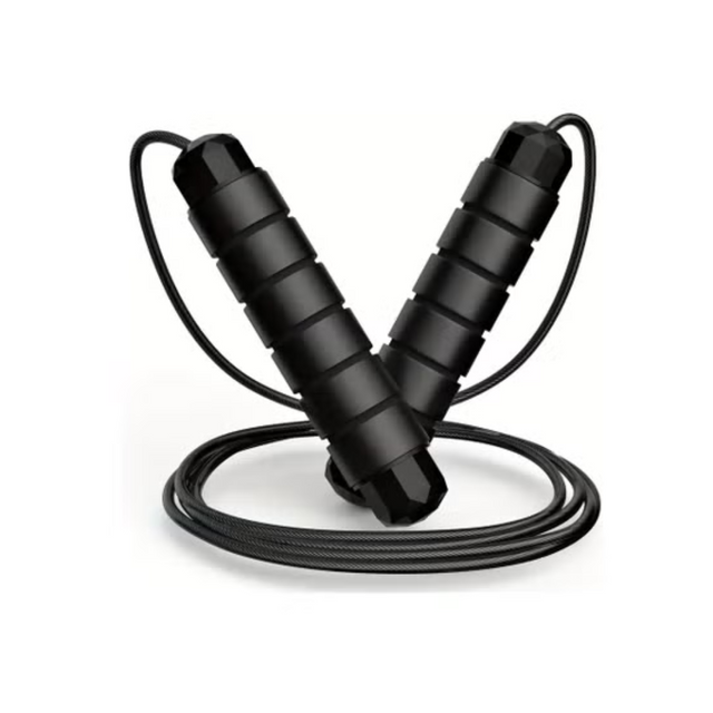 Adjustable Speed Heavy Weighted Steel Wire Exercise Skipping Jump Rope|Heavy Skipping Rope PVC Weighted Speed Exercise Jump Rope Breathing Handle 360 Degree rotation