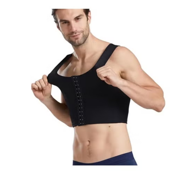 Mens Slim Control Shaper Compression Tank Top Body Posture Corrector Corset Sleeveless Top Abdomen Control Underwear