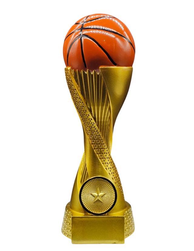 Golden Basketball Trophy with Red Ball – Premium Award for Tournaments & Achievements 6009 B8