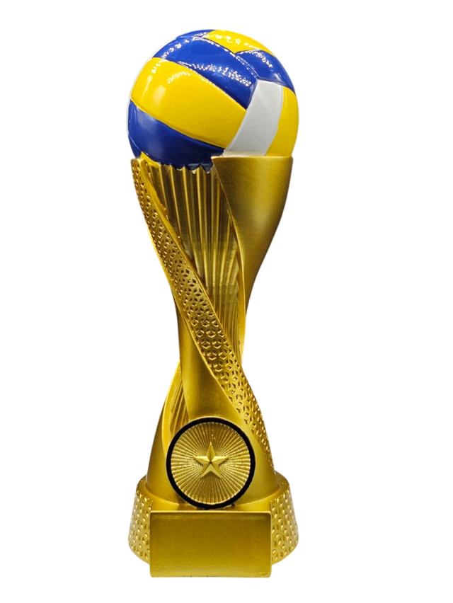 Golden Vollyball Trophy with Red Ball – Premium Award for Tournaments & Achievements HX6010 B8