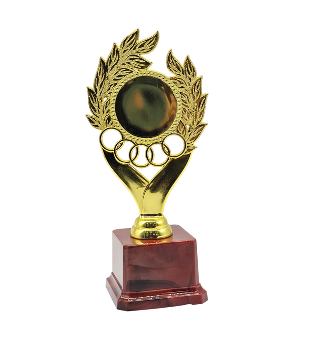 20cm Gold Gift Trophy with Red Base | Awards & Achievement Recognition 959