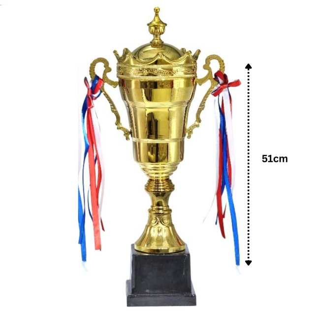 Set of 3 Gold Trophies – 51/46/40cm | Premium Awards (9660)