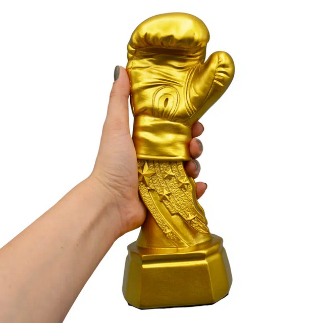 Golden Boxing Glove Trophy – Premium Award for Boxing Champions & Competitions HX1757-AA5