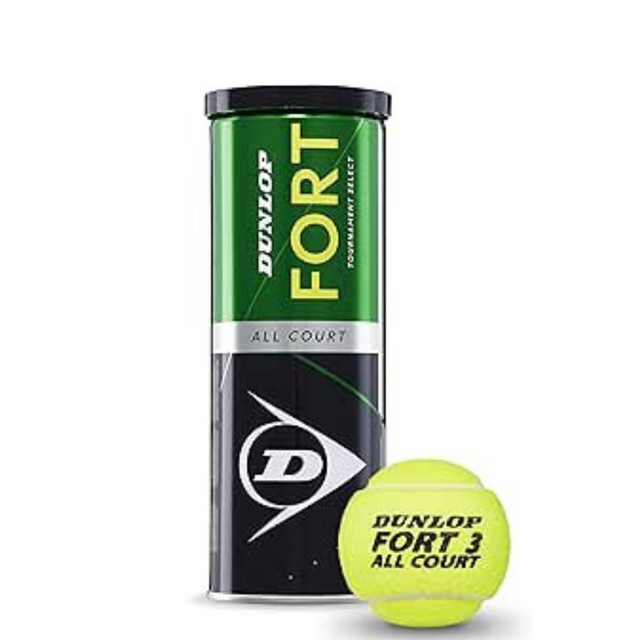 Dunlop Sports Fort All Court Tennis Balls, Set of 3 Piece