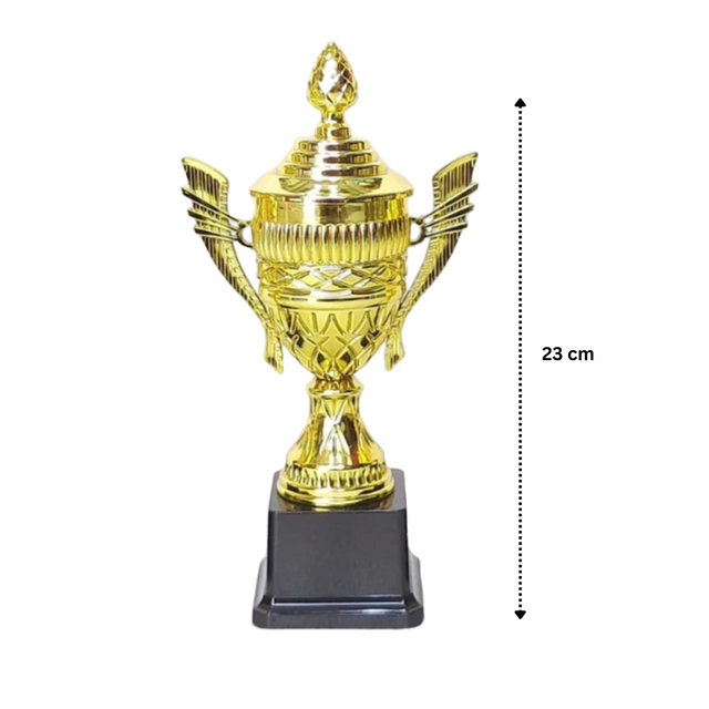 Set of 3 Gold Trophies – 28/26/23cm | Premium Awards  & Achievements YG-239