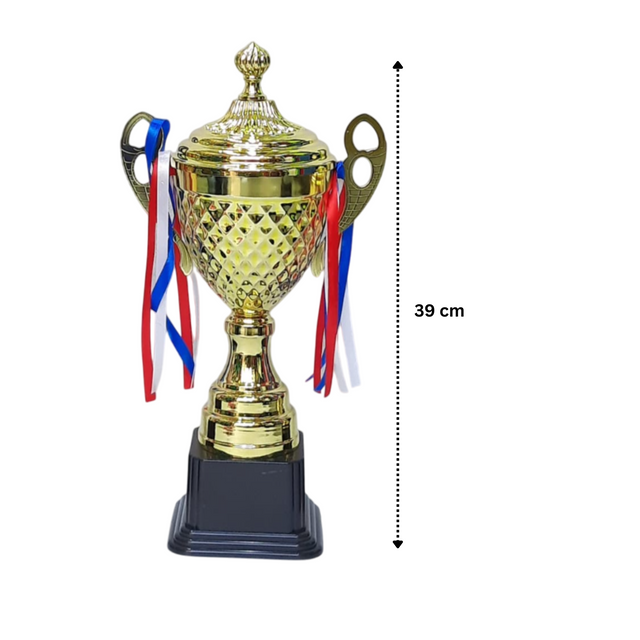 Set of 3 Gold Trophies – 50/45/39cm | Premium Awards 4087