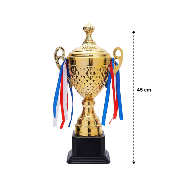 Set of 3 Gold Trophies – 50/45/39cm | Premium Awards 4069