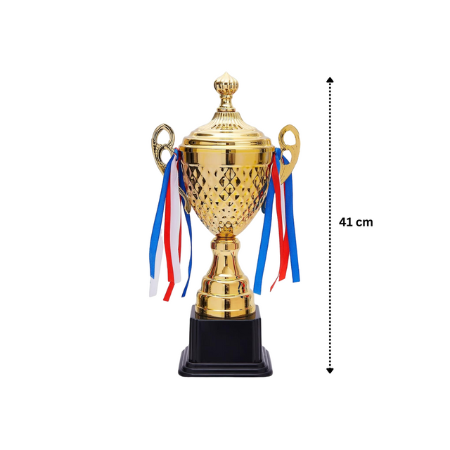 Set of 3 Gold Trophies – 50/45/39cm | Premium Awards 4069