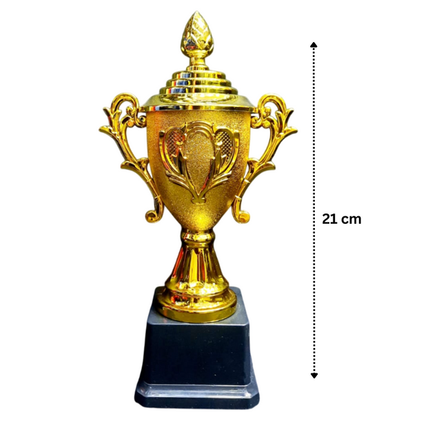 Set of 3 Gold Trophies – 25/21/19cm | Premium Awards 4150