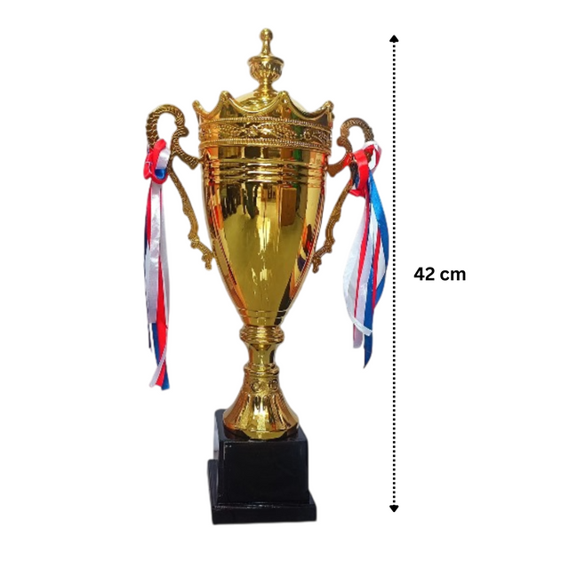 Set of 3 Gold Trophies – 57/48/42cm | Premium Awards 9907