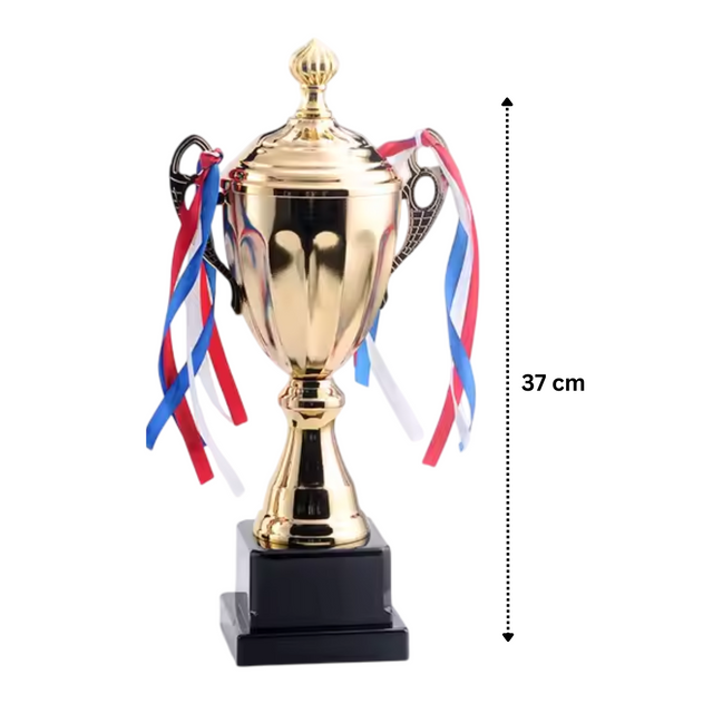 Set of 3 Gold Trophies – 42/37/33cm | Premium Awards 2206