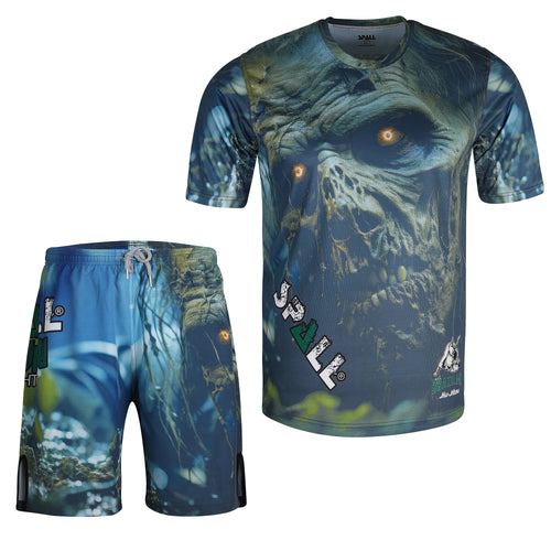 Compression MMA Set Top And Bottom Shirts And Shorts (SI-10400)