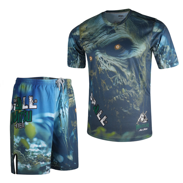 Compression MMA Set Top And Bottom Shirts And Shorts (SI-10400)