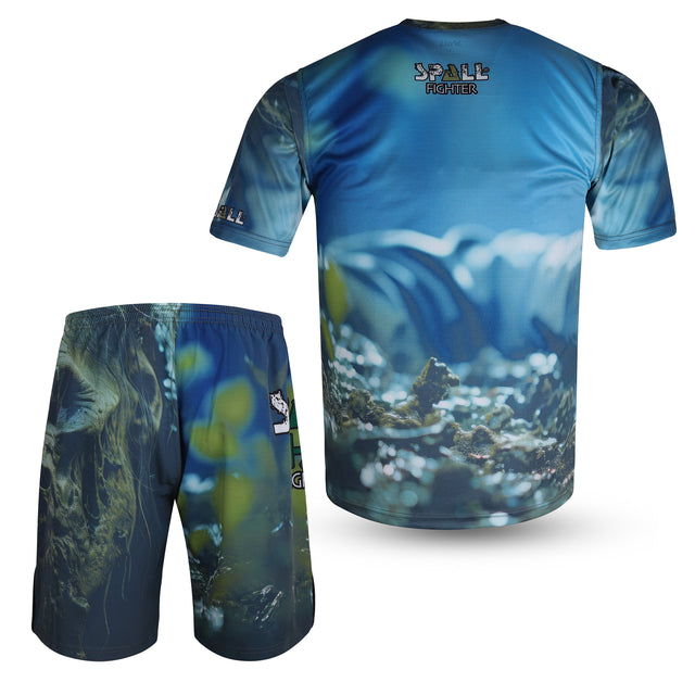 Compression MMA Set Top And Bottom Shirts And Shorts (SI-10400)