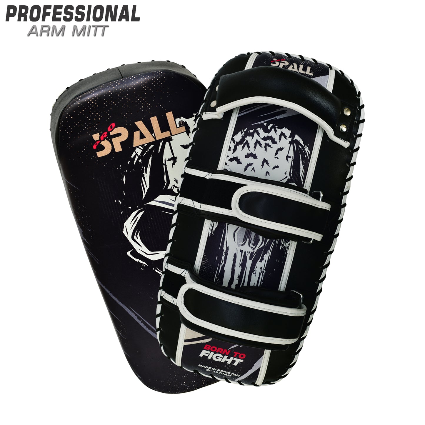 Arm Mitt Kicking Thai Pad Blue Red Black for Boxing Taekwondo Muay Thai MMA Kickboxing Fitness Martial Arts Sports Indoor and Outdoor Training for Men and Women By SPALL(SI-1570)