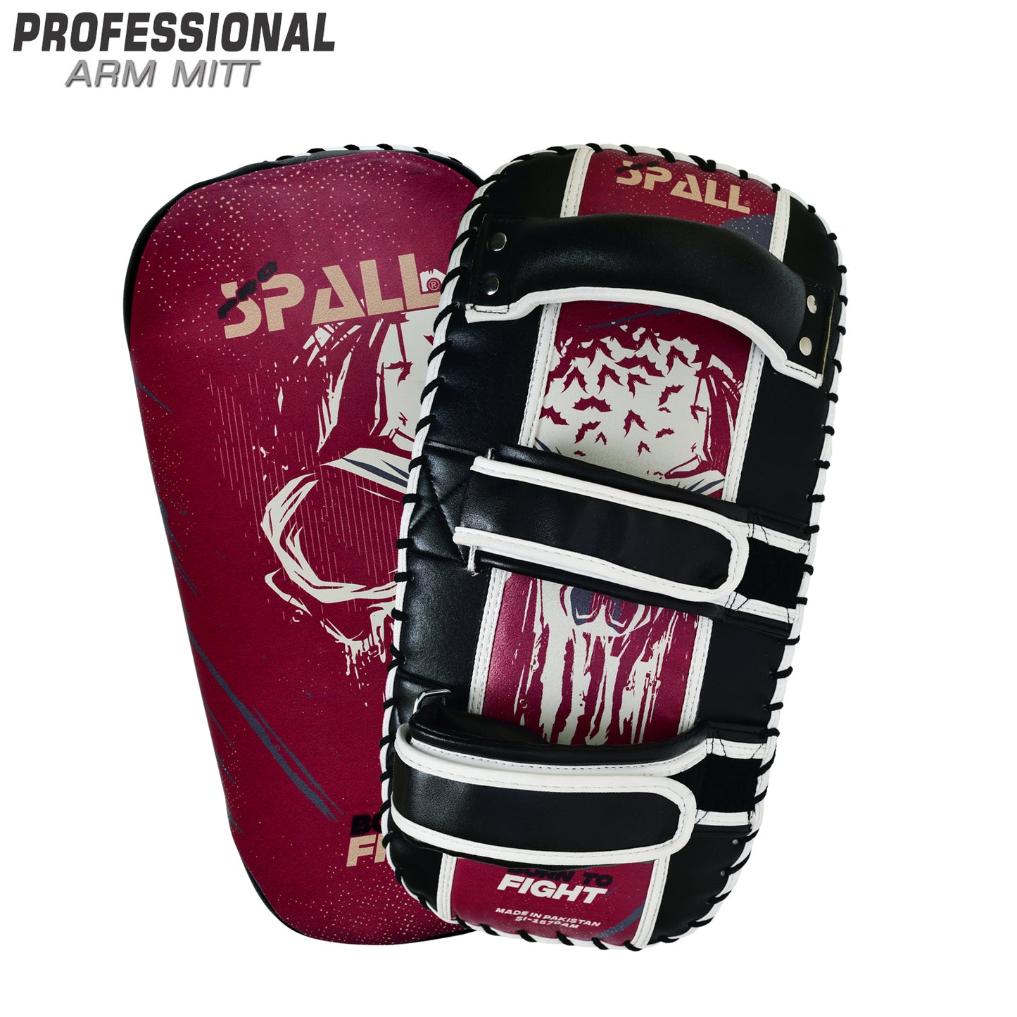 Arm Mitt Kicking Thai Pad Blue Red Black for Boxing Taekwondo Muay Thai MMA Kickboxing Fitness Martial Arts Sports Indoor and Outdoor Training for Men and Women By SPALL(SI-1570)