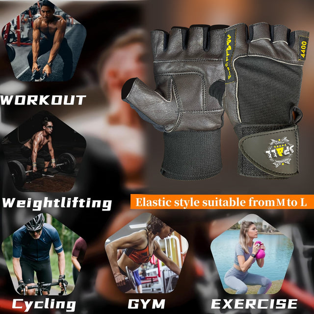 Weight Lifting Leather Gloves Short Strap Power Lifting Gloves Strong Grip palm Exercise Fitness Strength Gloves Home Gym (201)