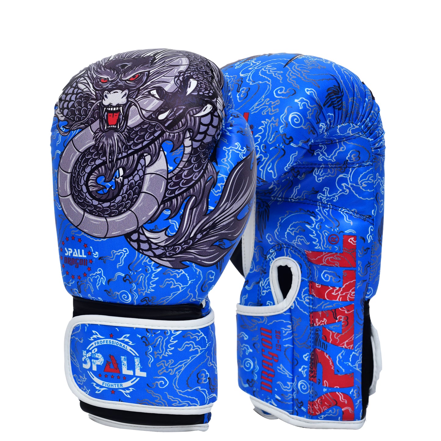 Boxing Gloves 8oz to 14oz Black Red Blue for Muay Thai Sparring Kickboxing Fitness Punching Bag Fighting Martial Arts Workout Training Ideal for Gents & Ladies By SPALL(SI-1418)