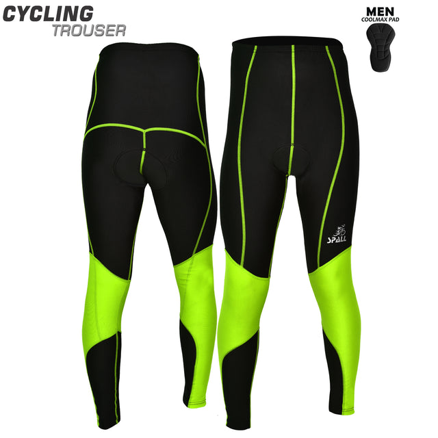 Spall Men's Long Cycling Pants Trouser Bike pants Tights Legging With 4D Sponge Padded