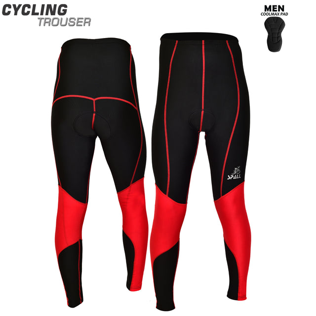 Spall Men's Long Cycling Pants Trouser Bike pants Tights Legging With 4D Sponge Padded