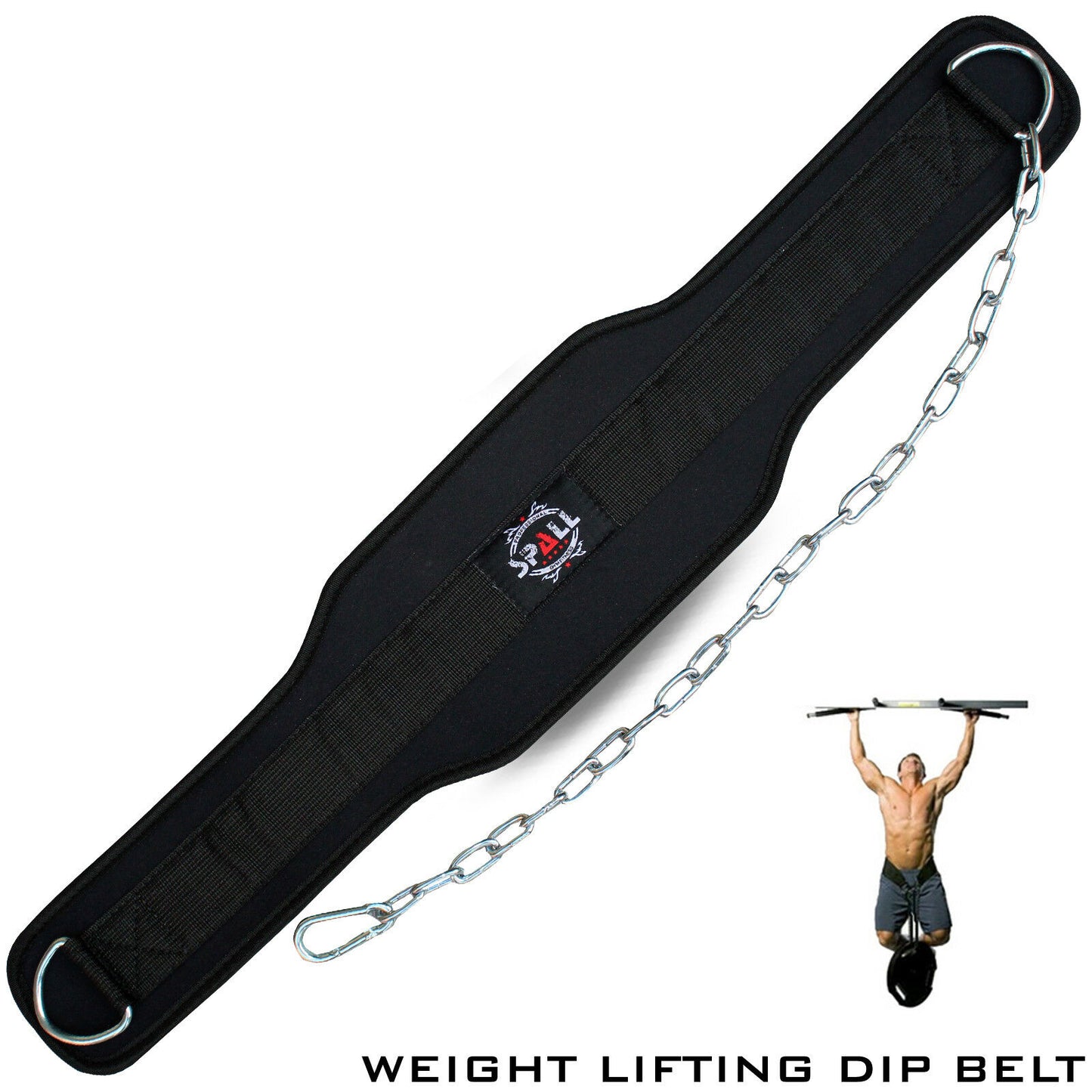 Weight Lifting Dip Belt With Steel Chain Perfect For Men And Women For Adjustable Pull Up Belt Fitness Workout Heavy Duty Pull Ups Crossfit Powerlifting Strength Training