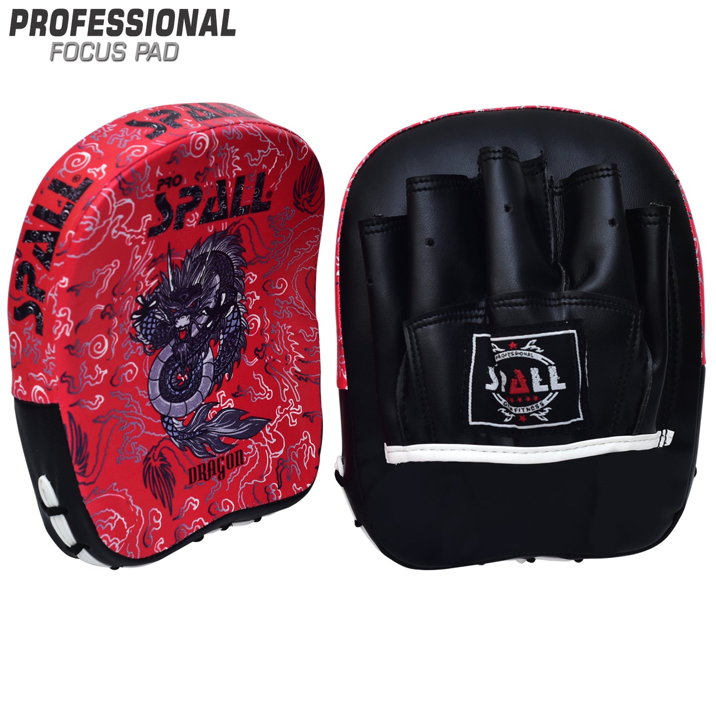 Focus Pad Blue Red Black for MMA Kickboxing Martial Arts Muay Thai Karate Boxing Punch Mitts Punching Pads Mitts Training Perfect for Men and Women By SPALL(SI-1256)