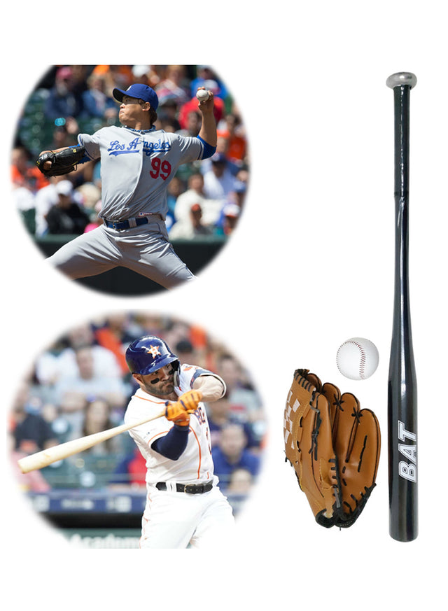 Baseball Bat And Gloves Teens Baseball Set With ball carry Bag Aluminum Alloy Safe And Durable Ideal Gift Choice For All Player 2544