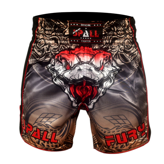 Spall Boxing Fury Shorts MMA Shorts For Training & Kickboxing BJJ Boxing Grappling And Combat Sports Fighting Shorts For Martial Arts Cage Fight Muay Thai