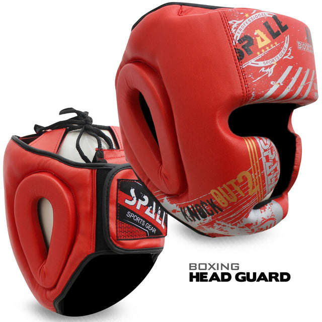 Boxing Head Gear Durable Fielder Premium Sports Accessories For Indoors And Outdoors For Sparring Grappling Martial Arts Kickboxing Taekwondo Karate(SI-1129)