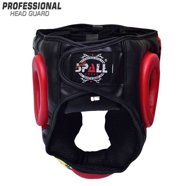 Head Guard S M L Green Black Red for Boxing Fighting Sparring Judo MMA Kickboxing Karate Muay Thai Training Safety Ear Protection for Men and Women By SPALL(SI-1229)