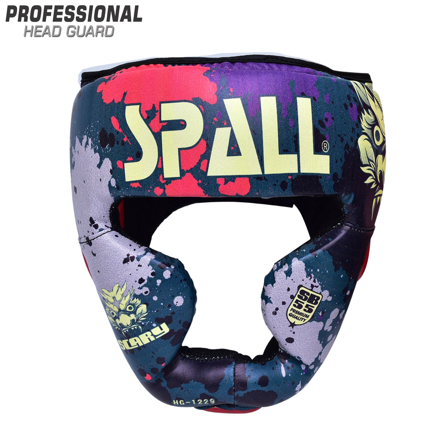 Head Guard S M L Green Black Red for Boxing Fighting Sparring Judo MMA Kickboxing Karate Muay Thai Training Safety Ear Protection for Men and Women By SPALL(SI-1229)