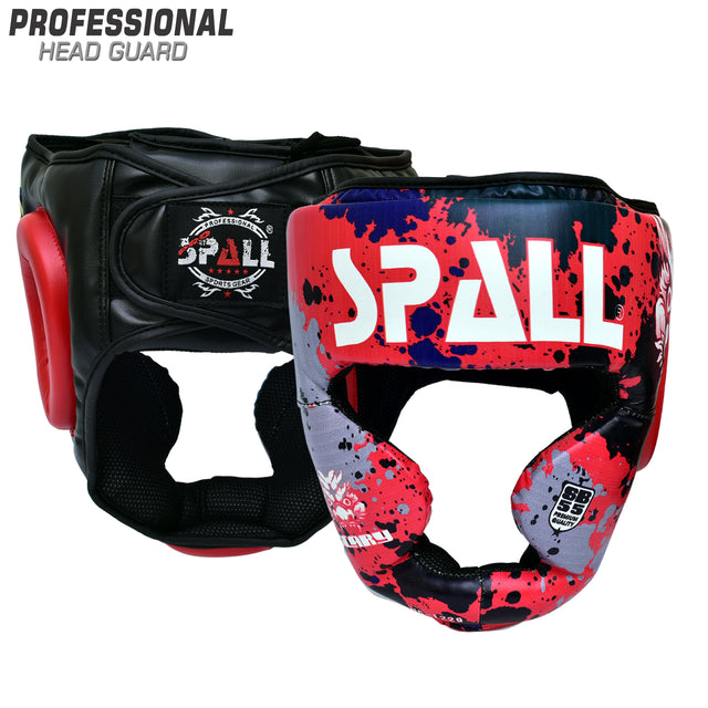 Head Guard S M L Green Black Red for Boxing Fighting Sparring Judo MMA Kickboxing Karate Muay Thai Training Safety Ear Protection for Men and Women By SPALL(SI-1229)